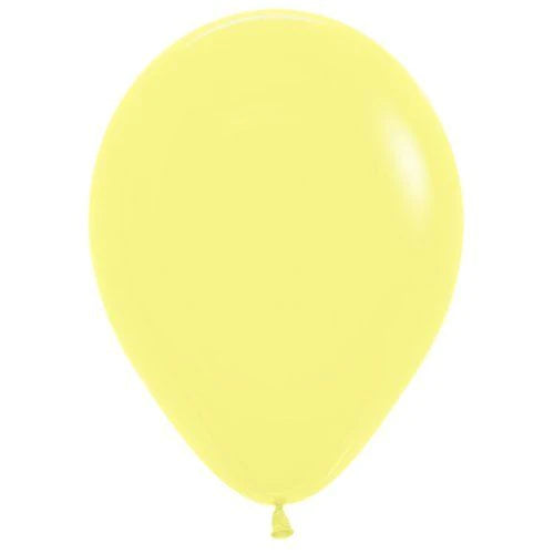 Pastel Bright Yellow balloons 10 In. 20 Pcs.