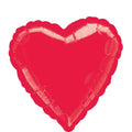 Red Heart Shape Foil Balloon 18 In.