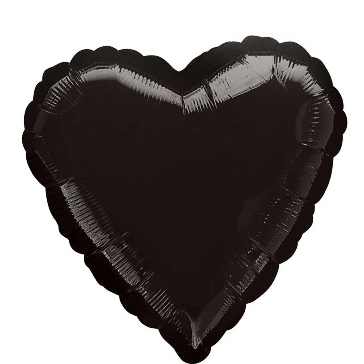 Black Heart Shape Foil Balloon 18 In.