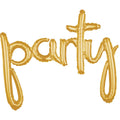 Golden Party Letter Foil Balloon 45 In.