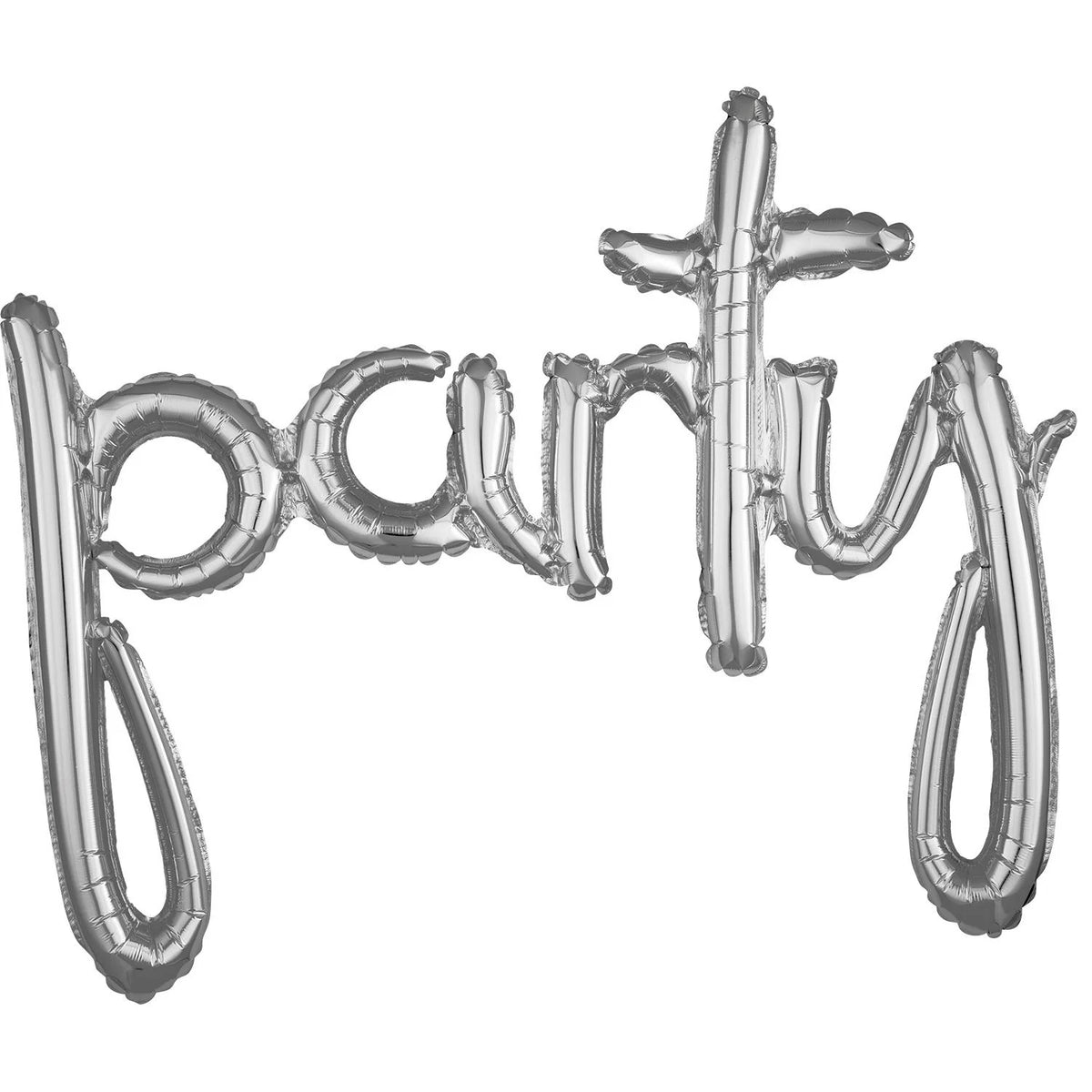 Silver  Party Letter Foil Balloon 45 In.