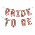 Rose Gold Bride To Be Letters Foil Balloon