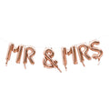Rose Gold  Mr &Mrs Letters Foil balloon