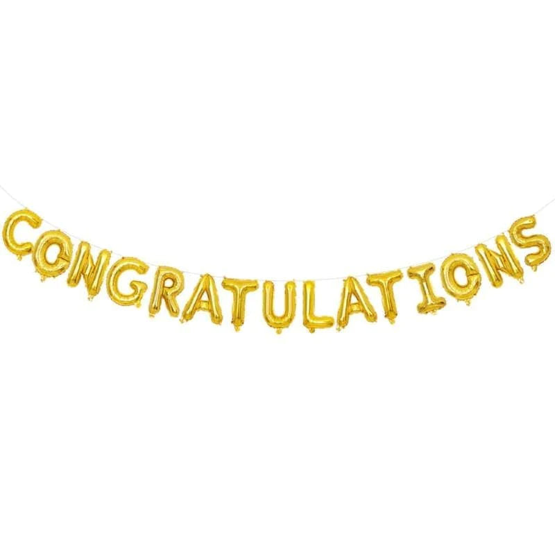 Golden Congratulations Foil Balloon