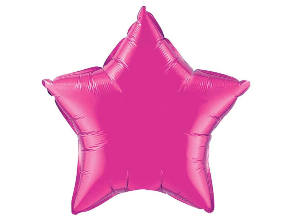 Pink Star Shape Foil Balloon 18 In.