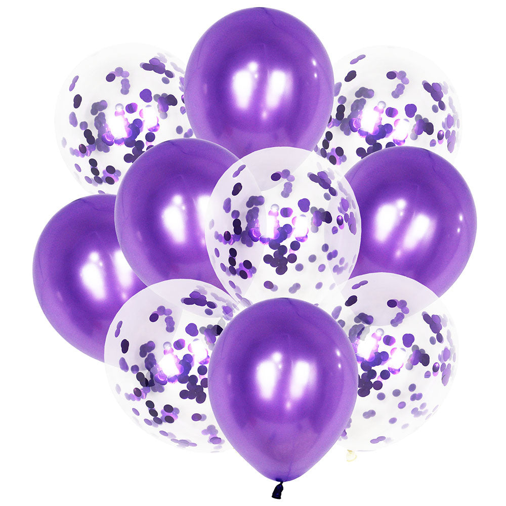 Purple balloons 10 Pcs. Set
