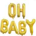 Golden Oh Baby Letter Foil Balloon