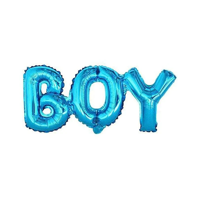 Boy Metallic Foil Letter Balloons