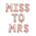 Rose Gold Miss To Mrs Foil Balloon