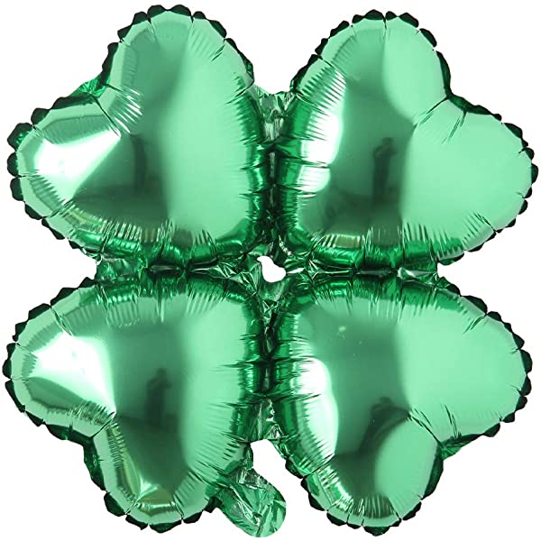 Green Flower Shape Foil Balloon