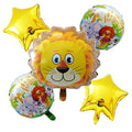 Jungle Animals Balloon Bouquet 5 Pcs. Set