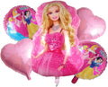 Barbie Balloon Bouquet 5 Pcs Set