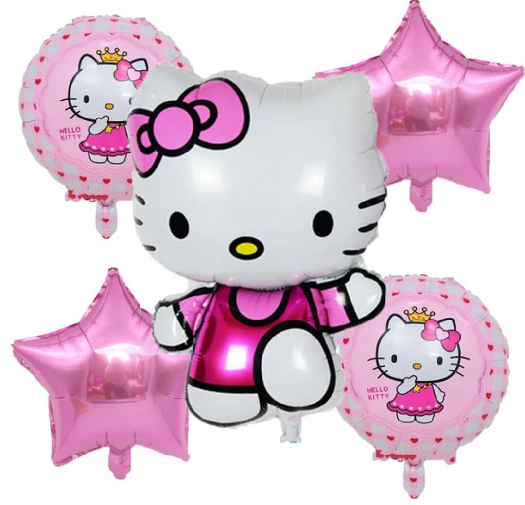 Hello Kitty Balloon Bouquet 5 Pcs. Set