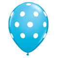 Polka Blue Latex balloons 10 Pcs.