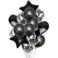 Jet Black balloons Set 14 Pcs.
