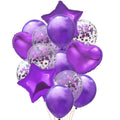 New Purple balloons Set 14 Pcs.