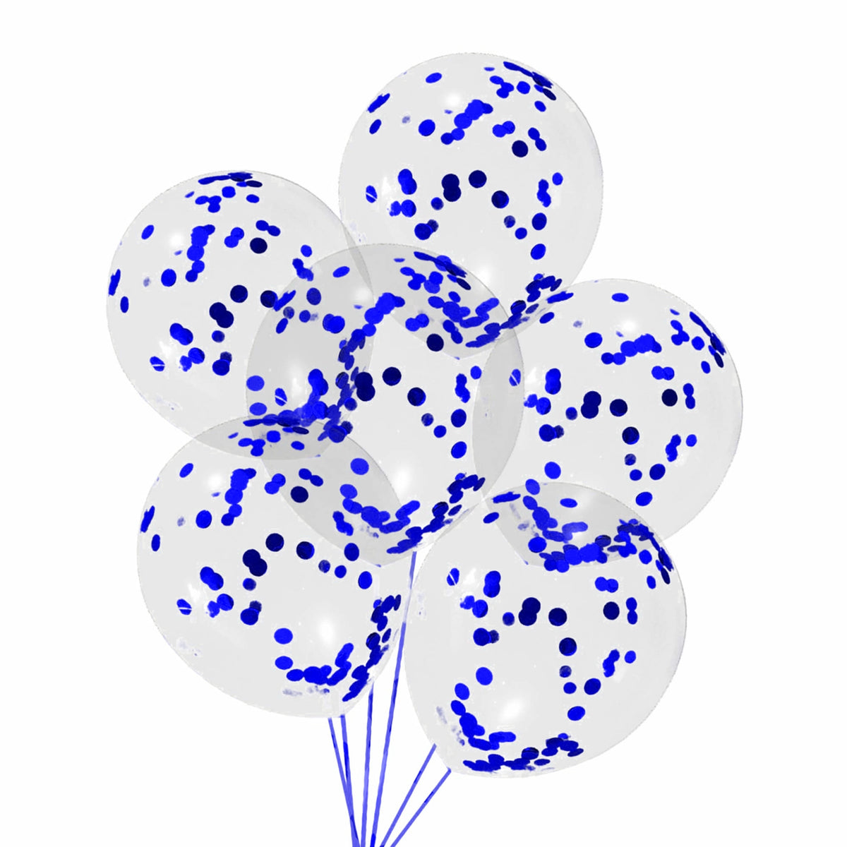 Confetti balloons 12 In. 5 Pcs.