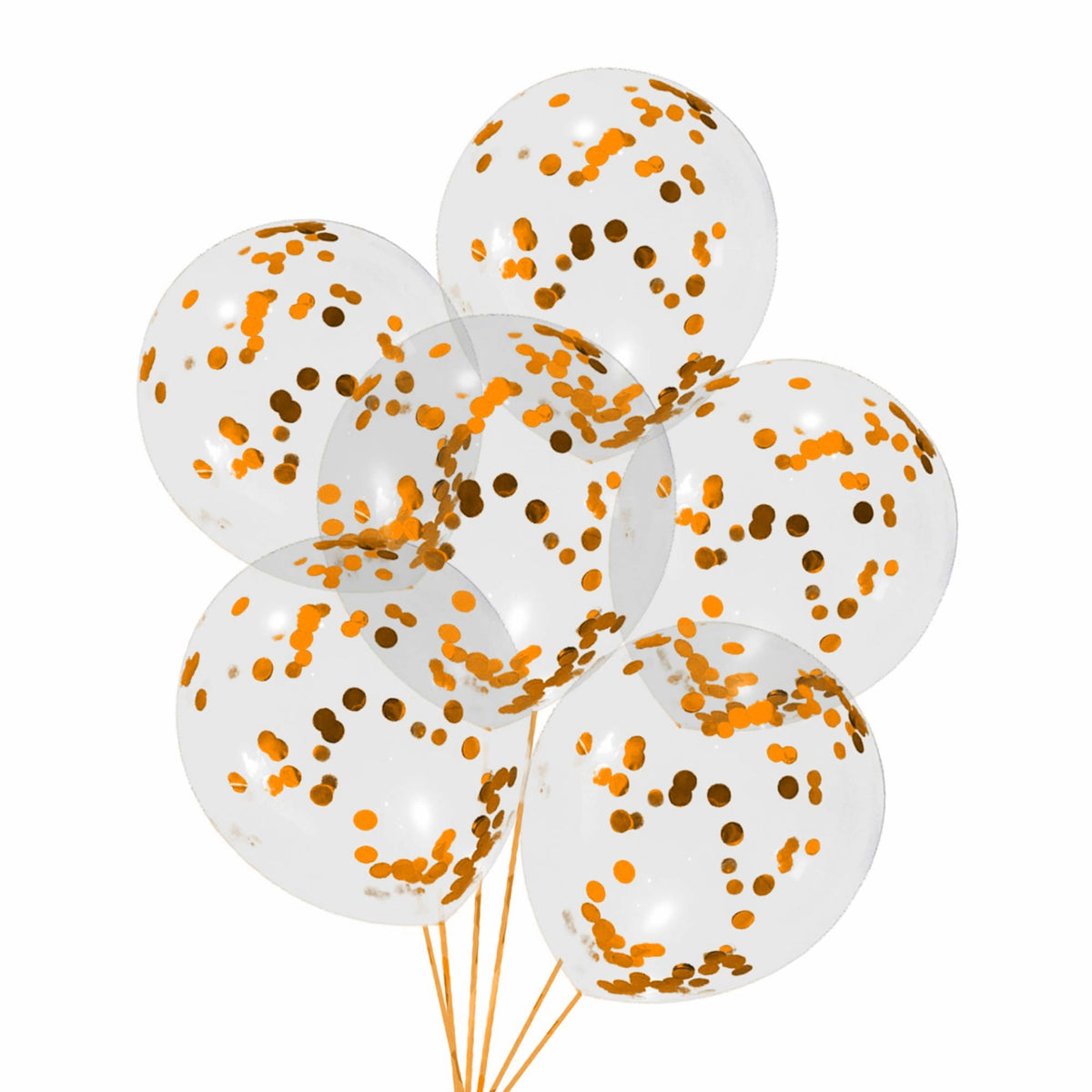 Confetti balloons 12 In. 5 Pcs.