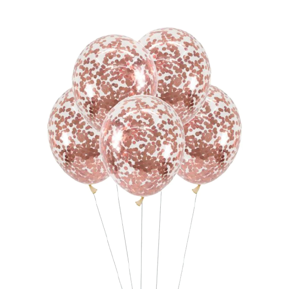 Confetti balloons 12 In. 5 Pcs.