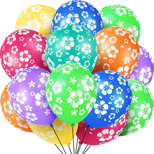 Assorted Flower Printed balloons 10 Pcs.