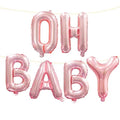 Pink Oh Baby Letter Foil Balloon