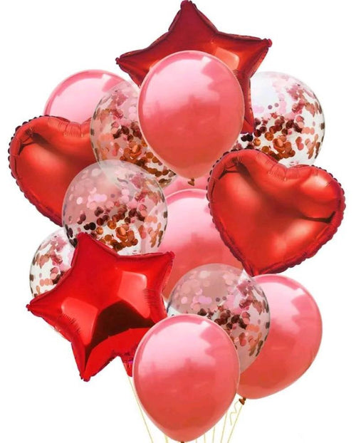 Apple Red balloons Set 14 Pcs.