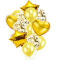 Metallic Golden balloons Set 14 Pcs.
