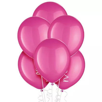 Bright Pink Latex balloons 10 In. 20 Pcs.