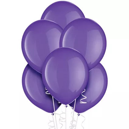 New Purple Latex balloons 10 In. 20 Pcs.