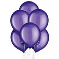Shiny Metallic Purple Latex balloons 10 In. 10 Pcs.