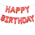 Happy Birthday Red Phrase Foil Balloon