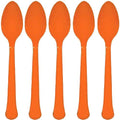 Orange Peel Plastic Spoons 20 pcs