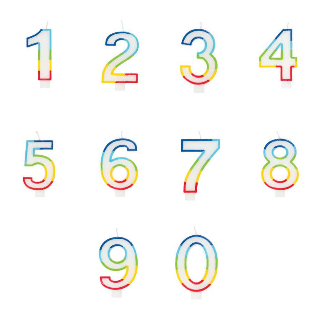 Unique Rainbow Number Candle