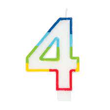 Unique Rainbow Number Candle
