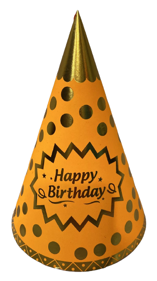Neon Color Happy Birthday Caps