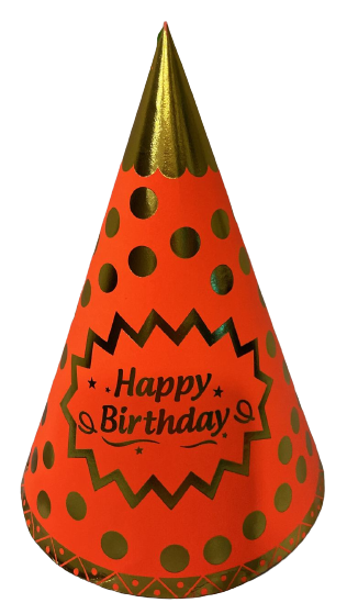 Neon Color Happy Birthday Caps