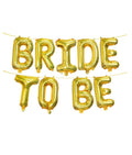 Golden Bride To Be Letters Foil Balloon