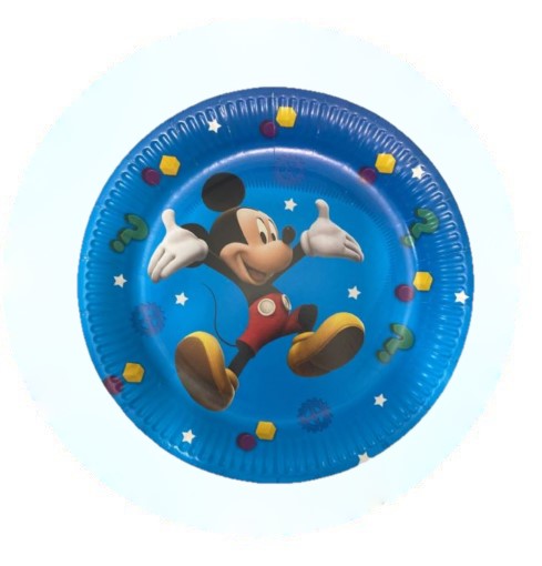 Mickey Mouse Round Paper Plates 10 Pcs.
