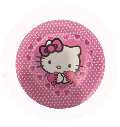 Hello Kitty Round Paper Plates 10 Pcs.
