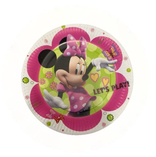 Minnie Mouse Round Paper Plates 10 Pcs.