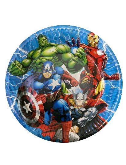 Avengers Round Paper Plates 10 Pcs.