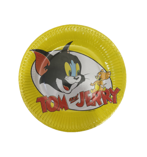 Tom And Jerry Round Paper Plates 10 Pcs.