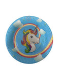 Unicorn Round Paper Plates 10 Pcs.