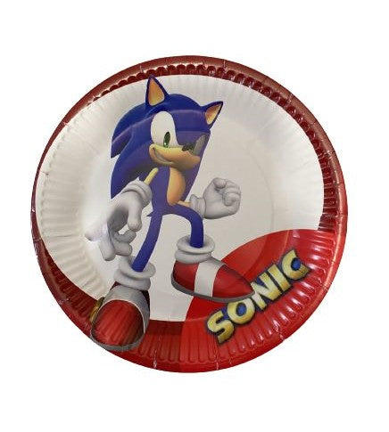 Sonic Round Paper Plates 10 Pcs.