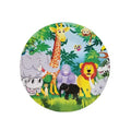 Jungle Animals Round Paper Plates 10 Pcs.