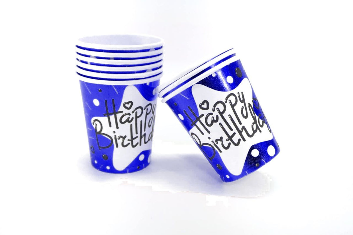 Happy Birthday Paper Cups 10 Pcs