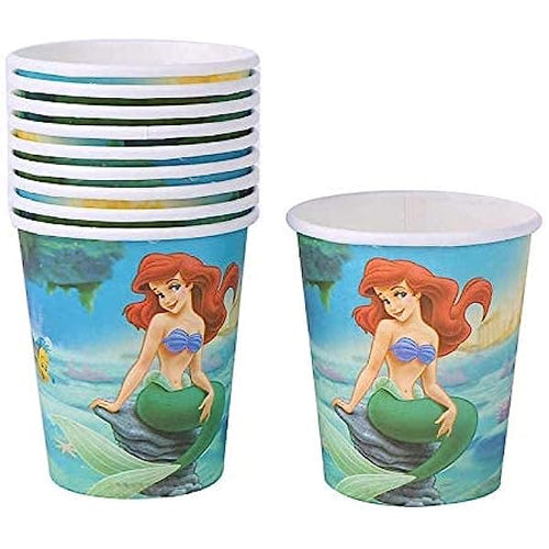 Ariel The Little Mermaid Paper Cups 10 Pcs