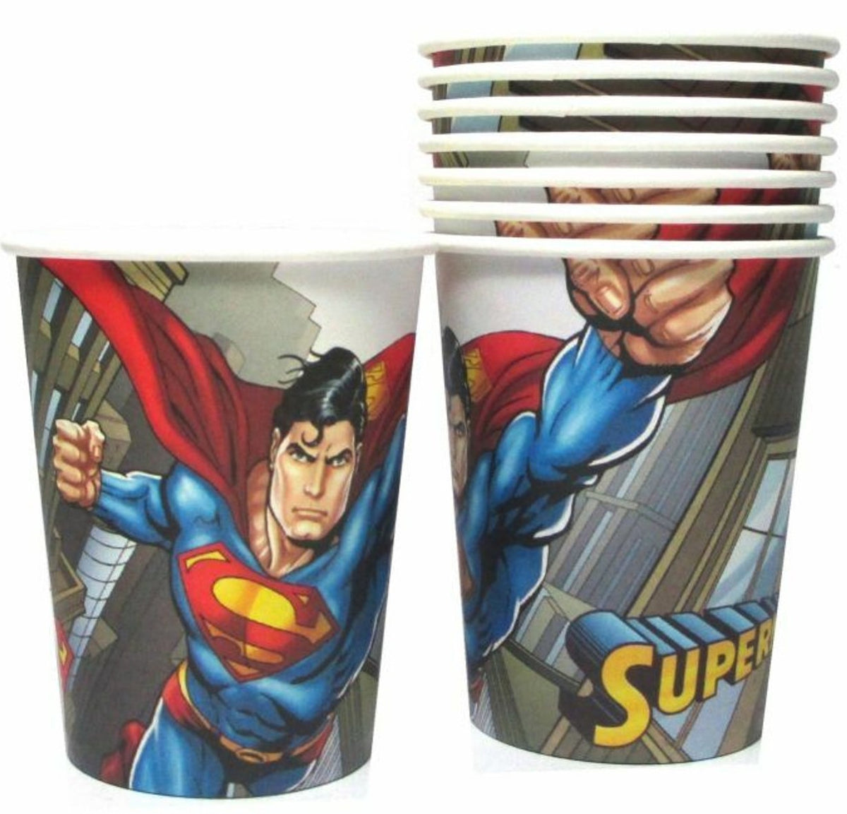 Superman Paper Cups 10 Pcs
