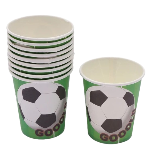 Soccer Paper Cups 10 Pcs