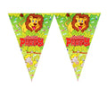 Jungle Animals Flags 10 pcs